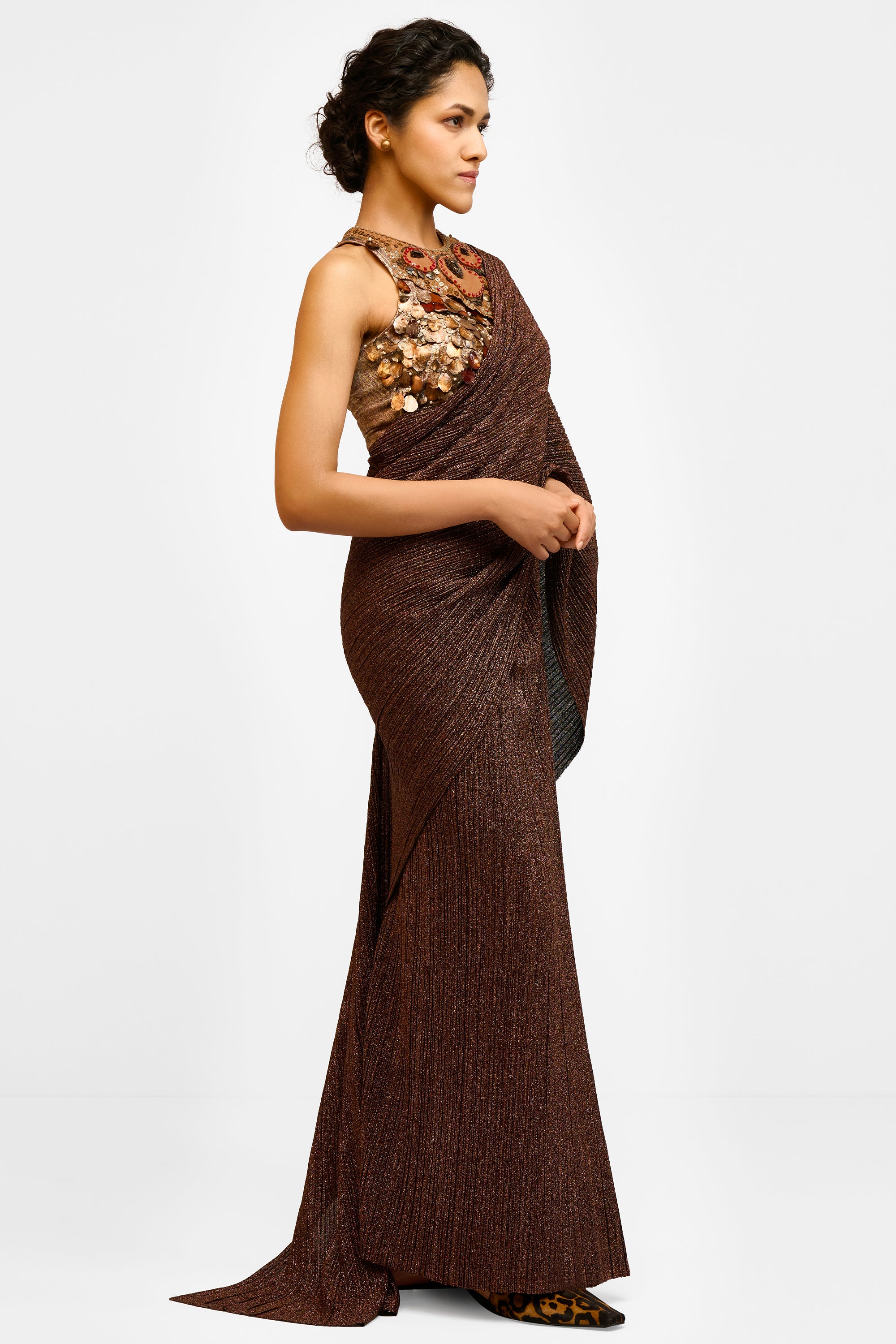 Crinkled Concept Saree