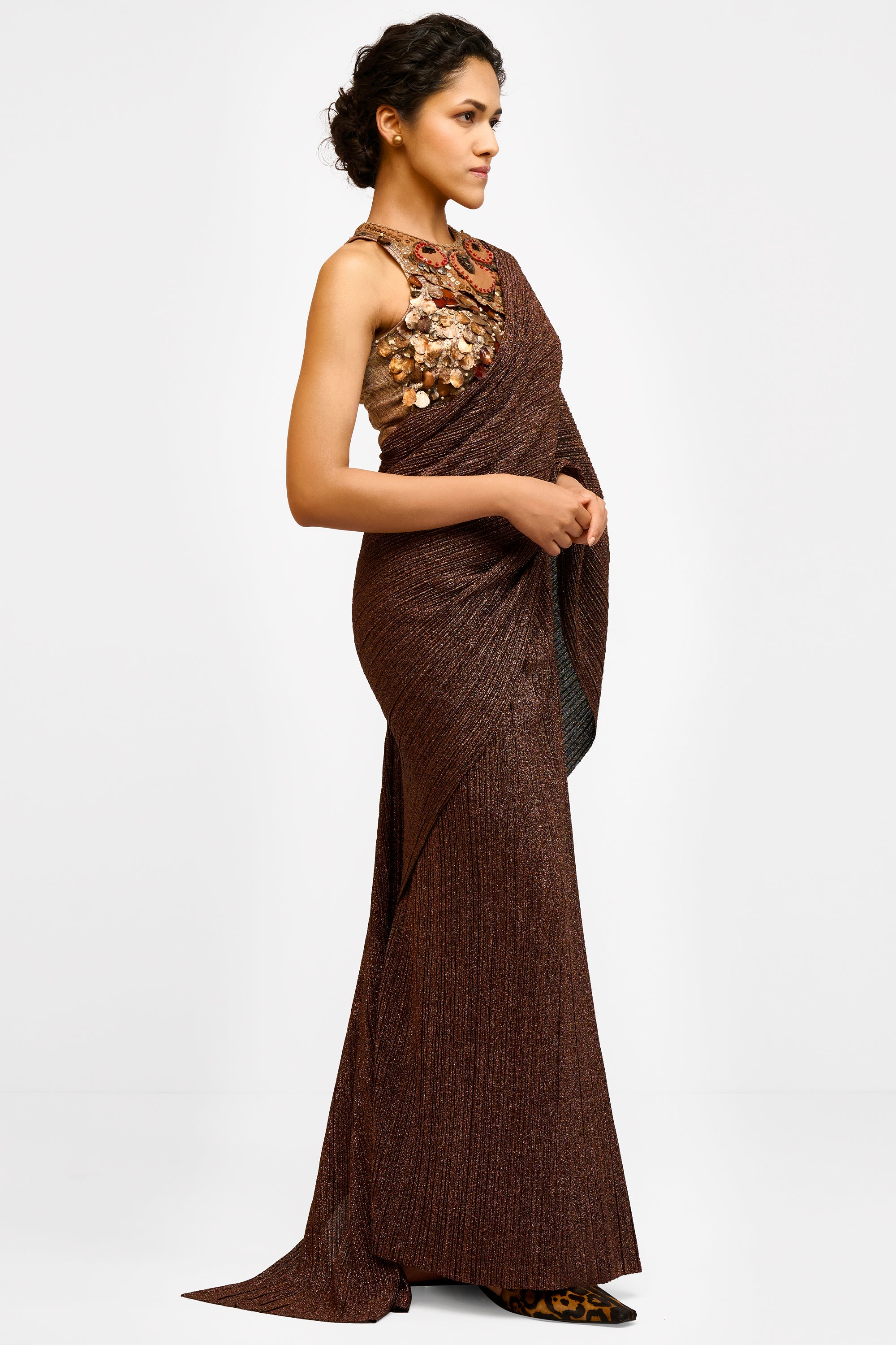 Crinkled Concept Saree