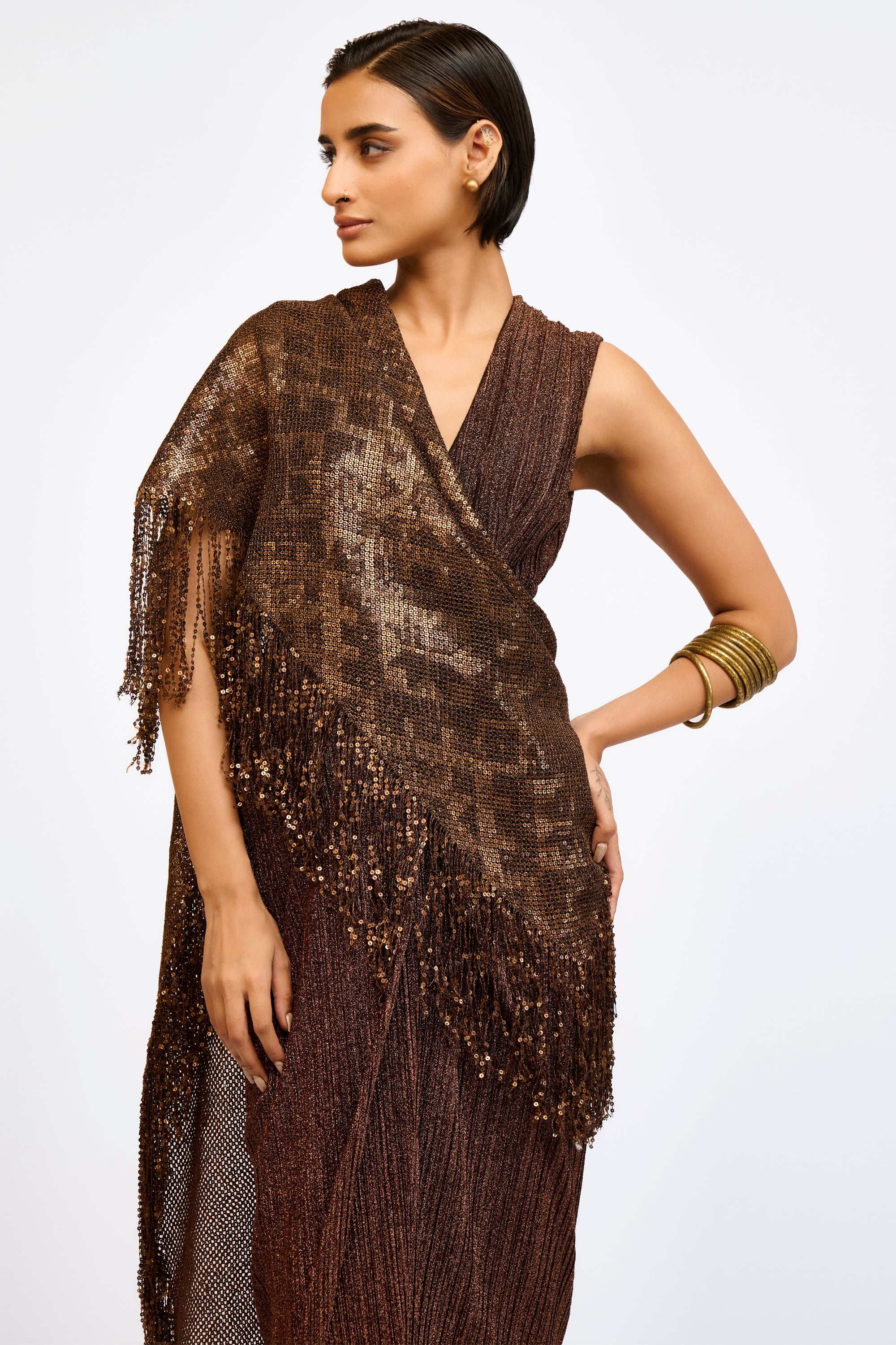 Crinkled Concept Saree