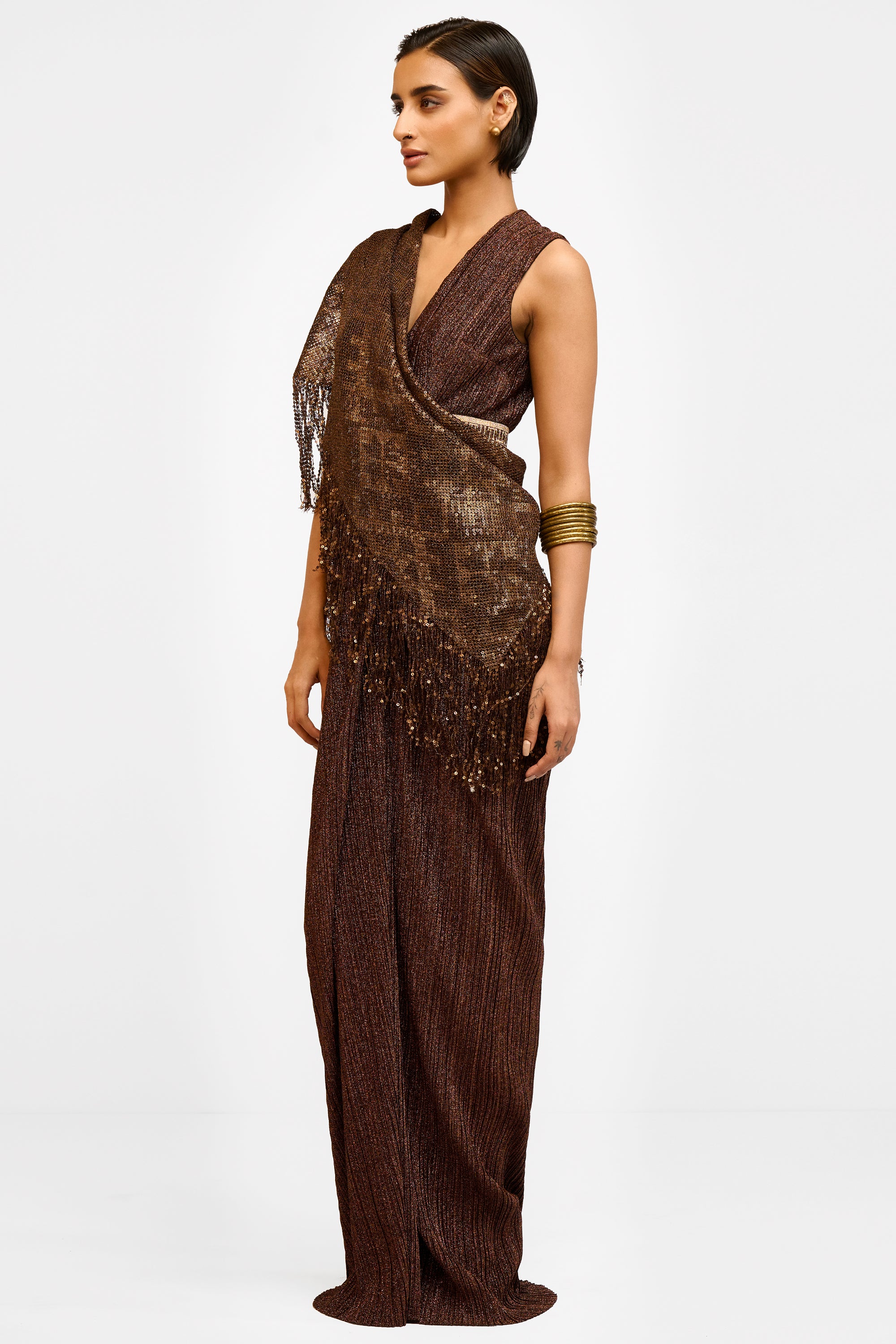 Crinkled Concept Saree