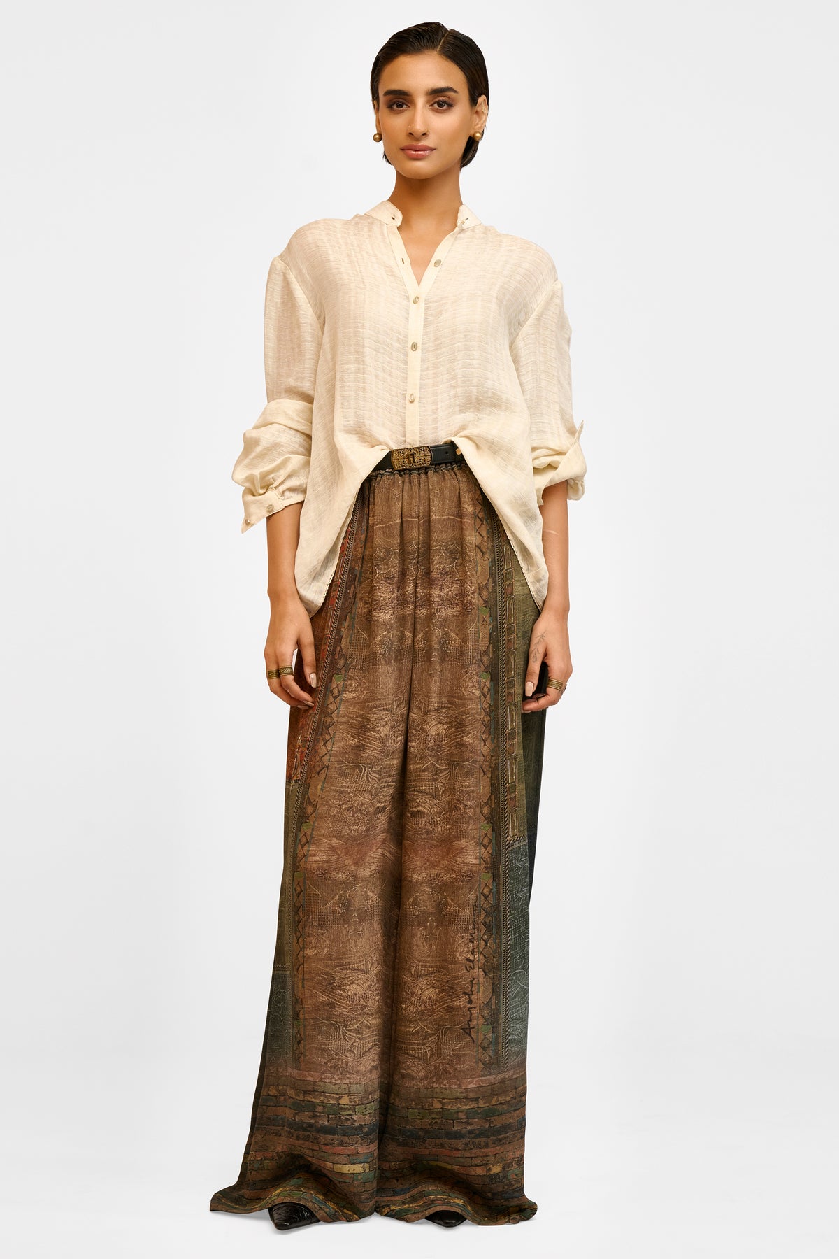 Printed Georgette Trouser