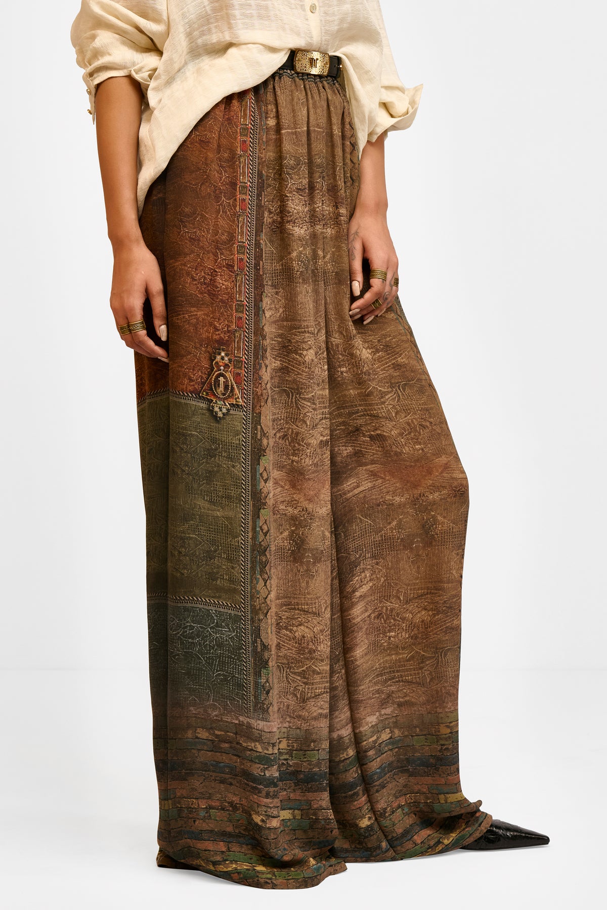 Printed Georgette Trouser