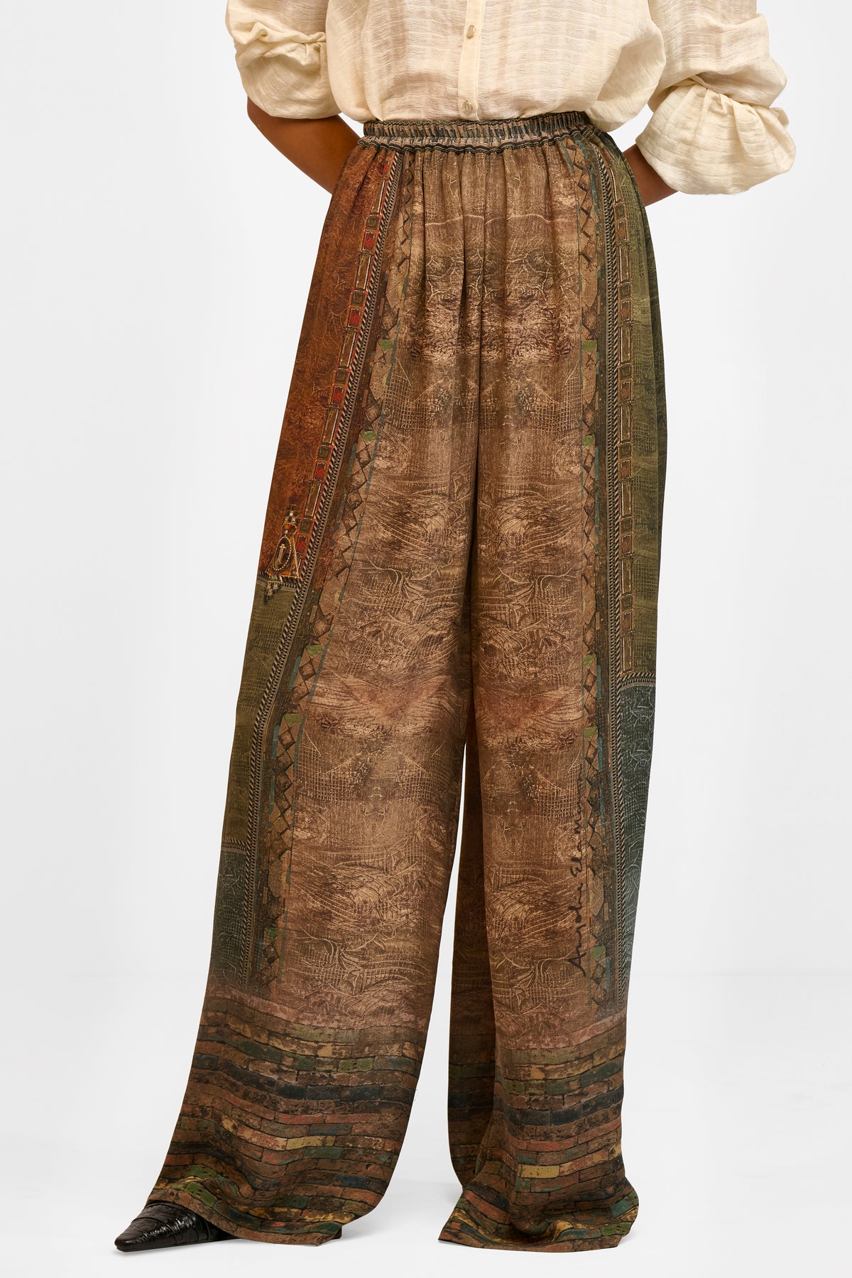 Printed Georgette Trouser