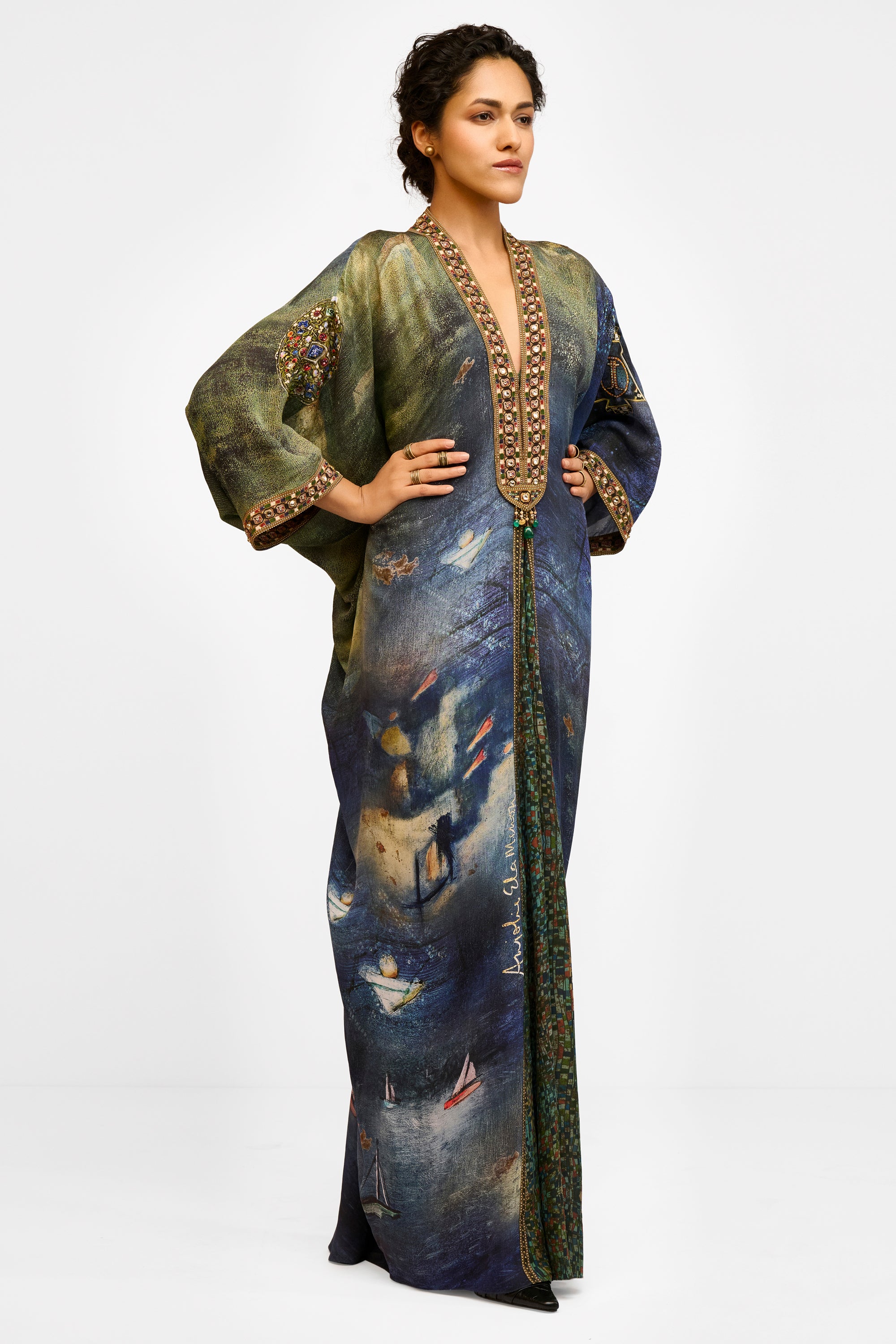 Crystal Georgette Kaftan