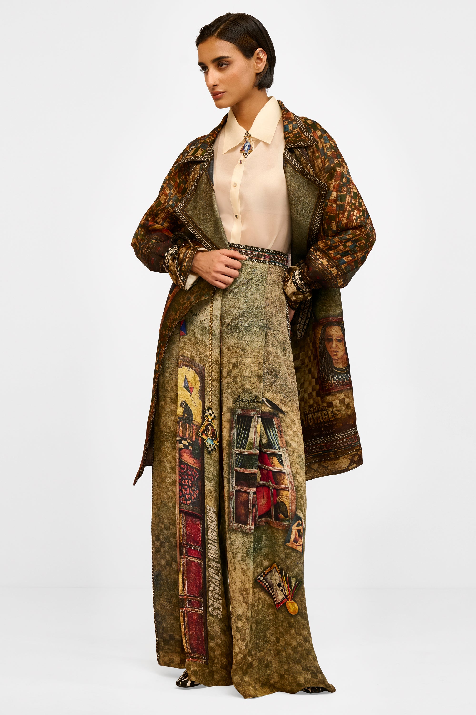 Printed Fluid Trouser