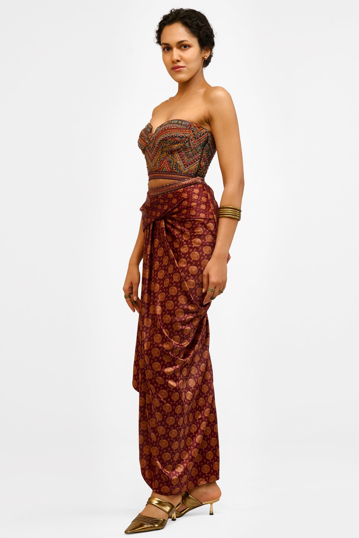 Embroidered Mulmul Corset