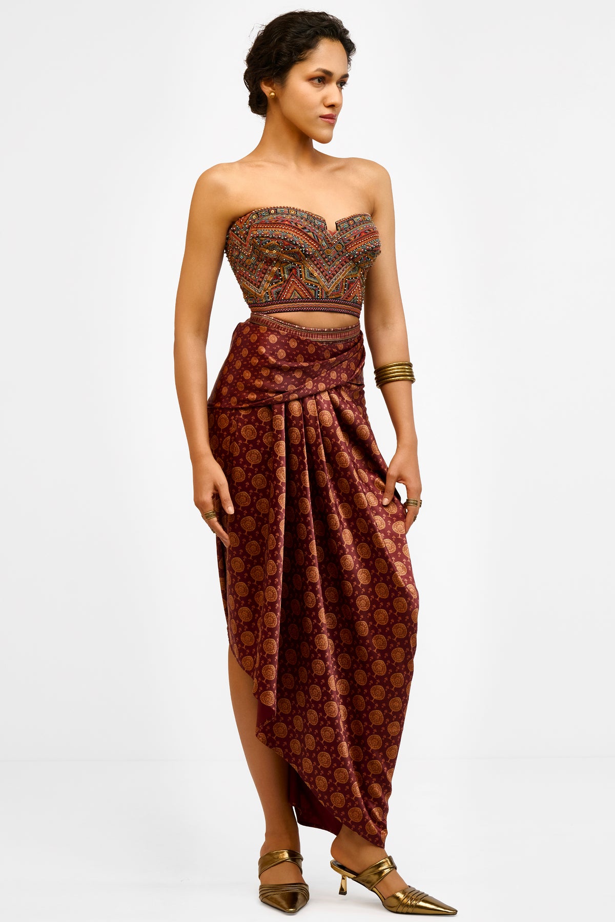 Embroidered Mulmul Corset