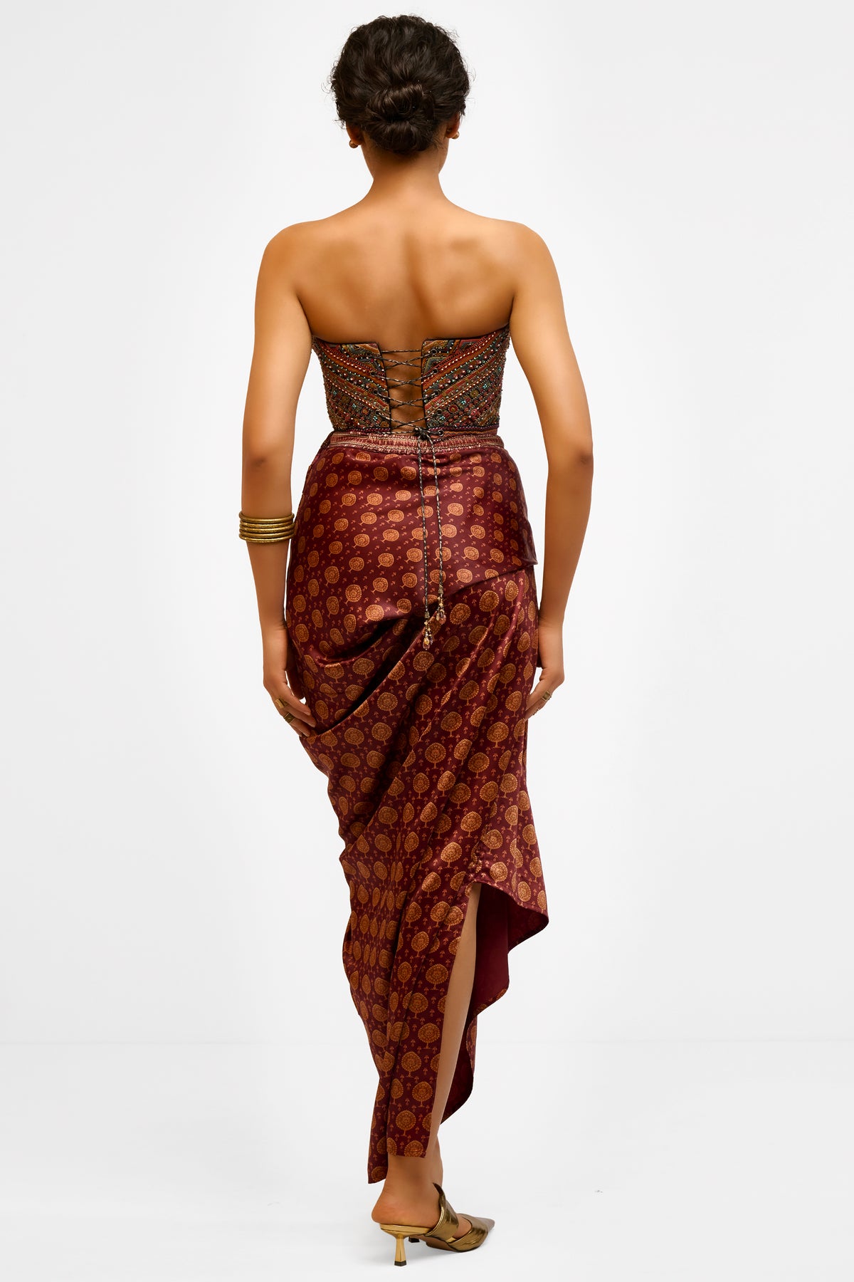 Embroidered Mulmul Corset