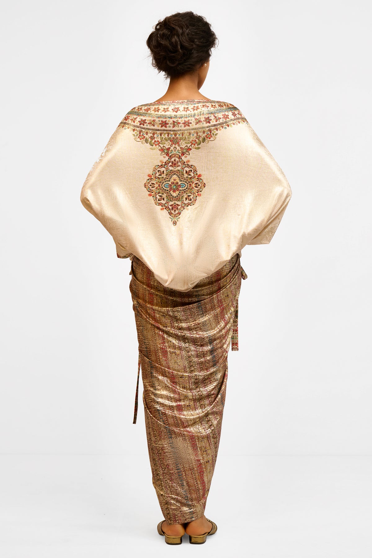 Ruched Foil T-Shirt