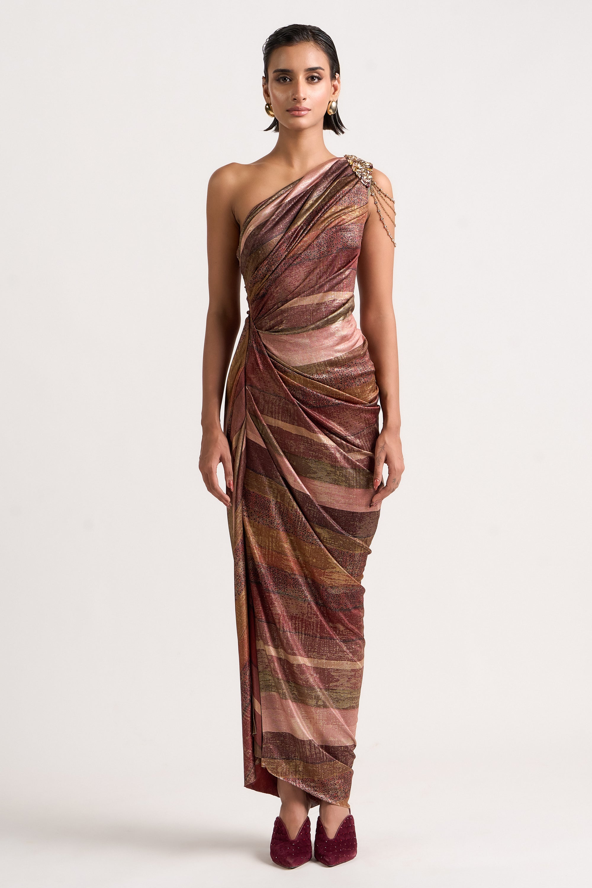 Sculpted Drape Dress