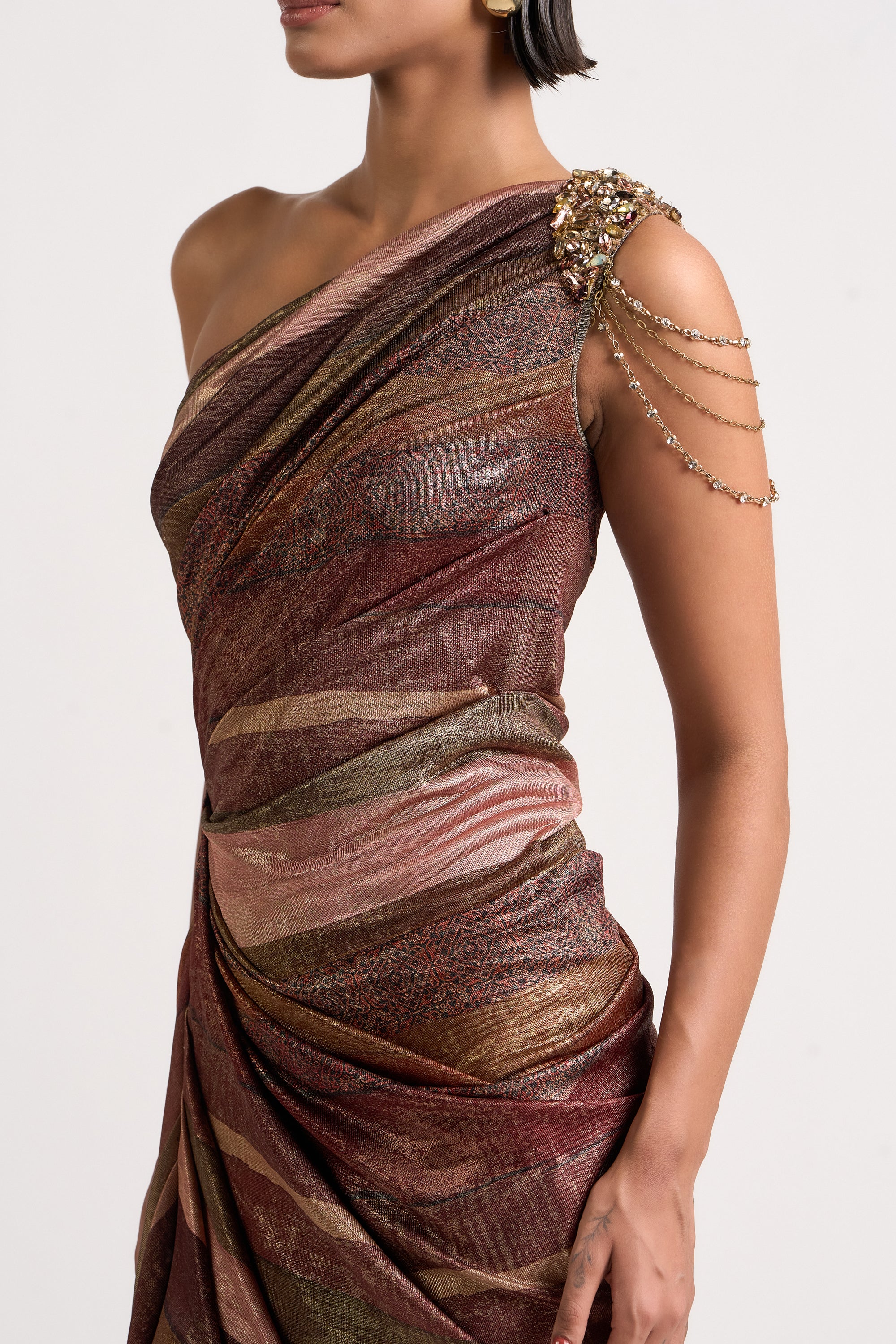 Sculpted Drape Dress