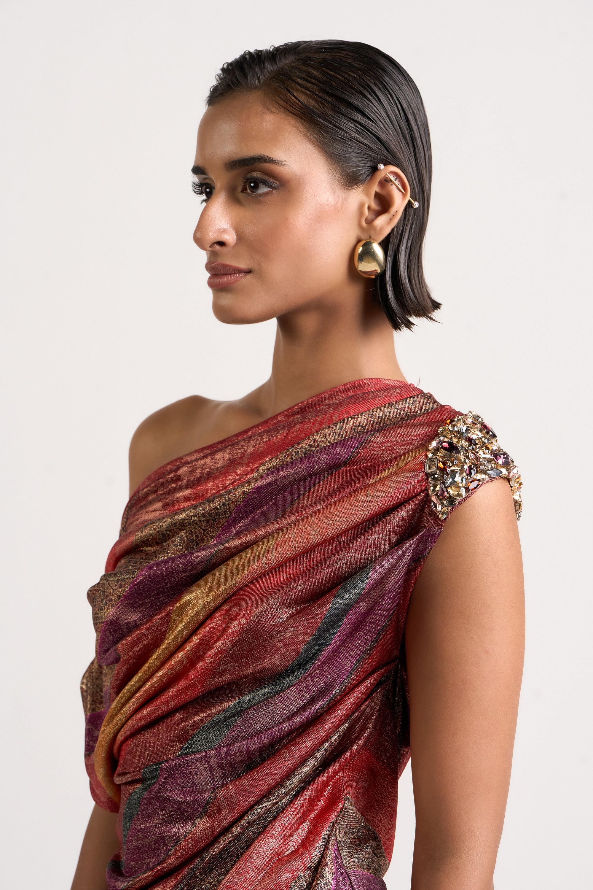 Jewelled Brooch Top