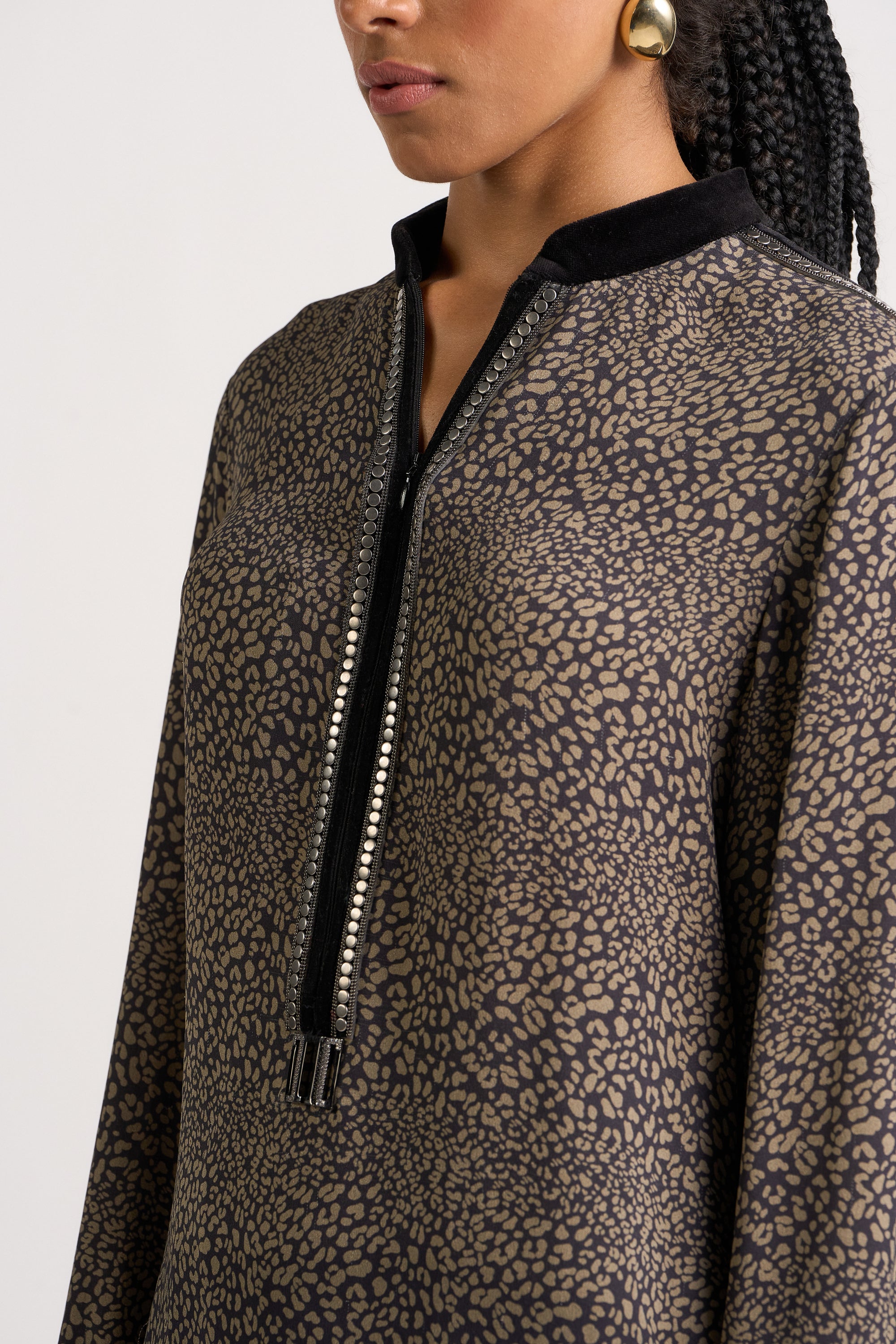 Metallic Braid Shirt