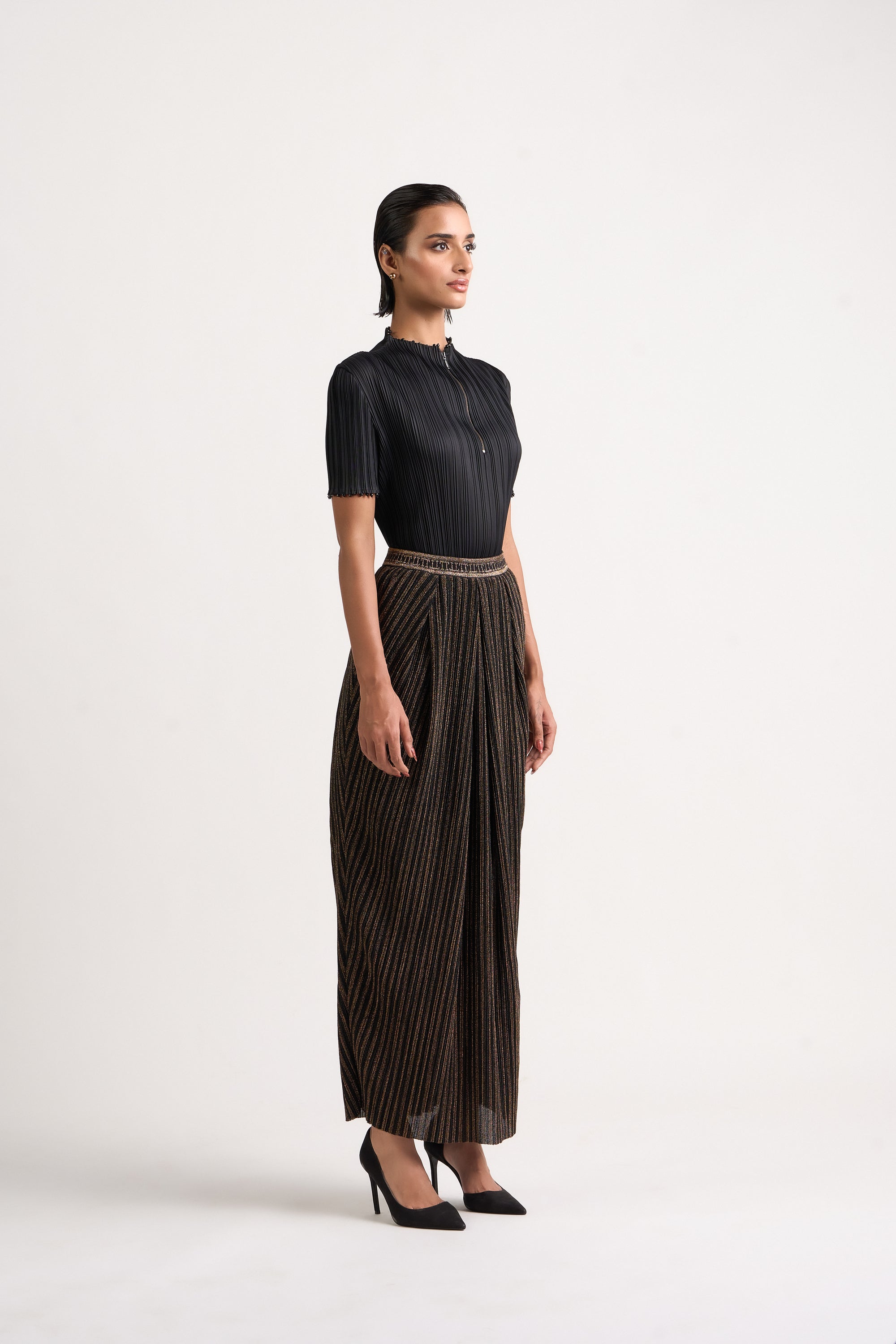 Crinkle Cocktail Skirt