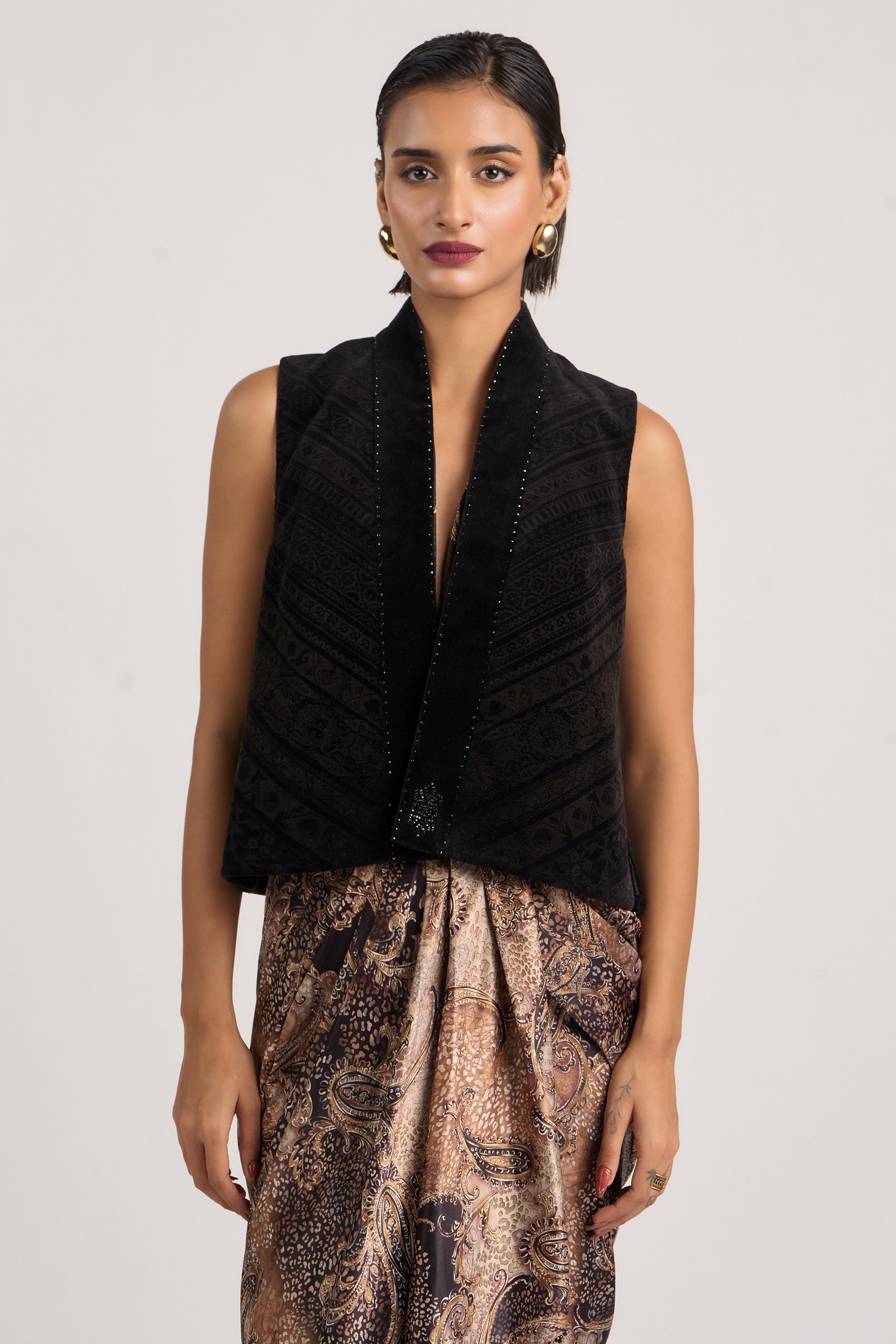 Etched Velvet Gilet