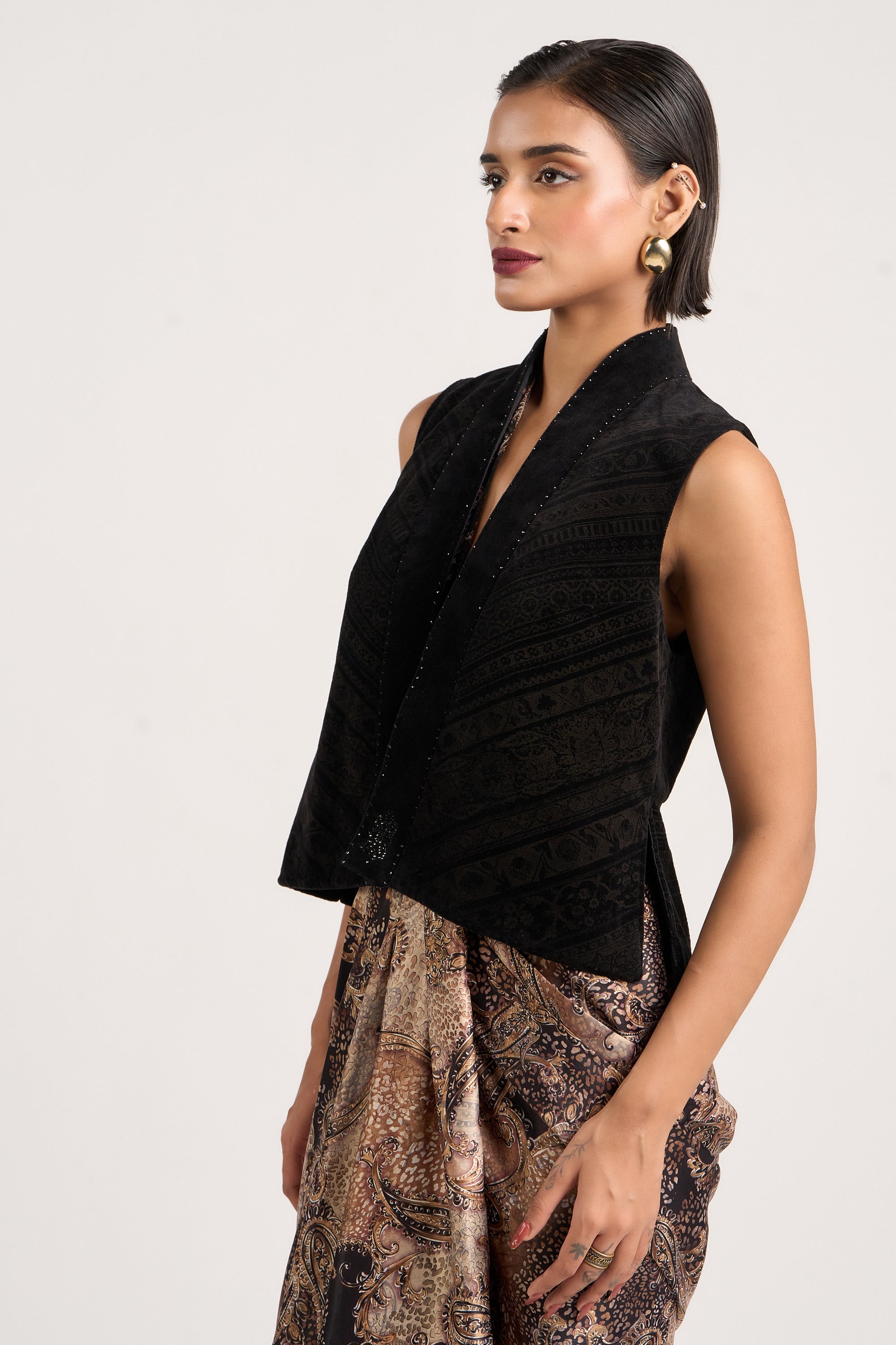 Etched Velvet Gilet