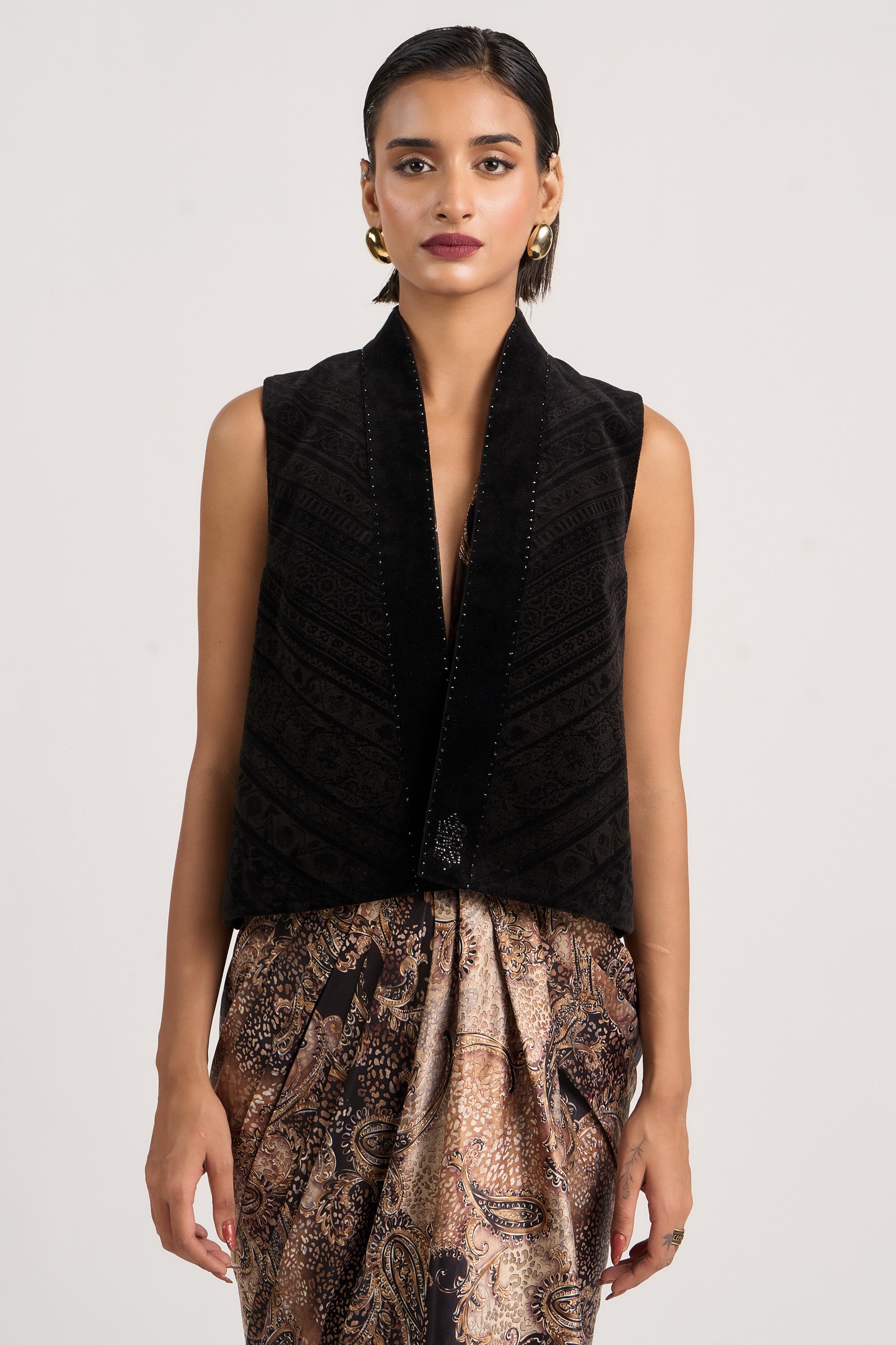 Etched Velvet Gilet