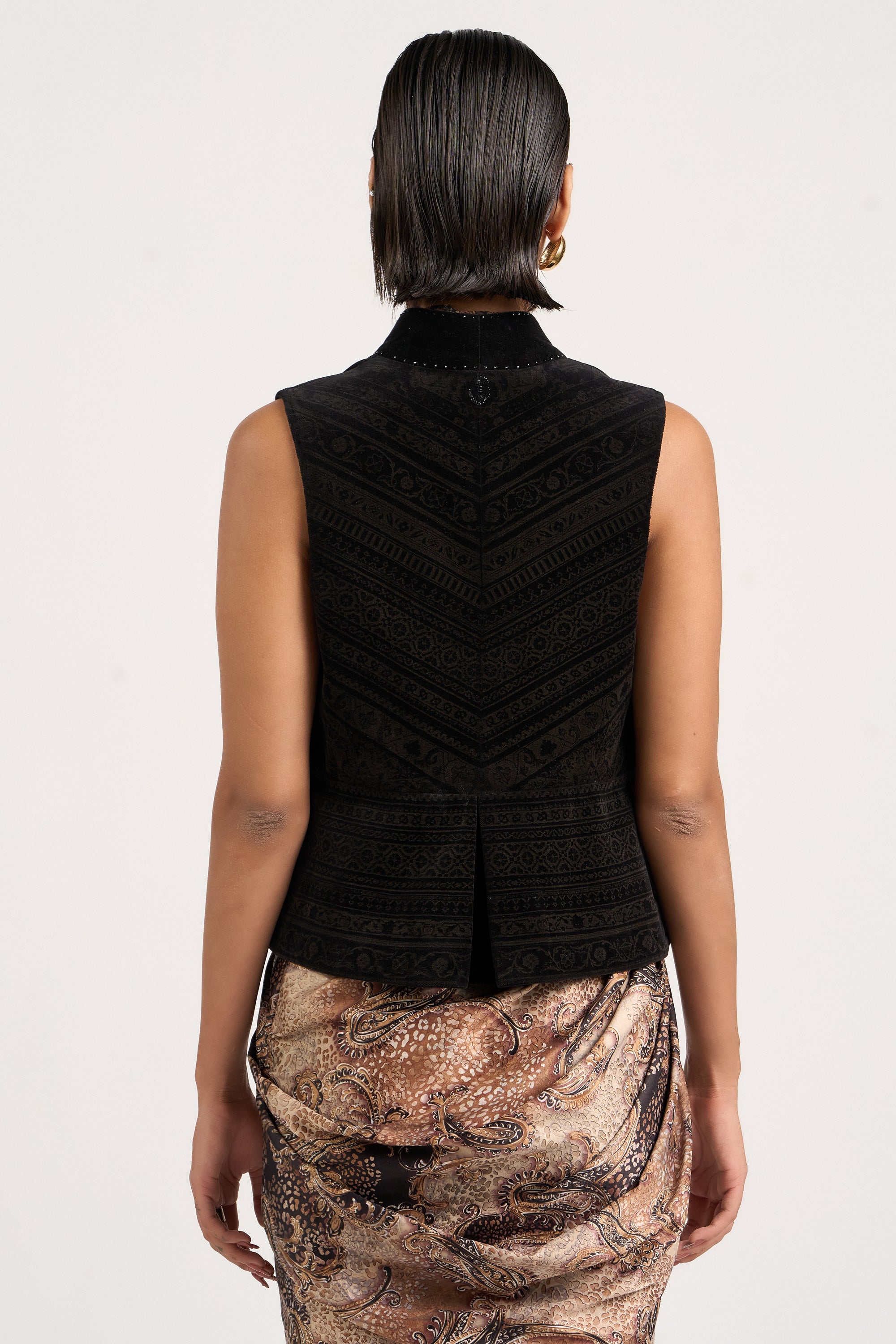 Etched Velvet Gilet