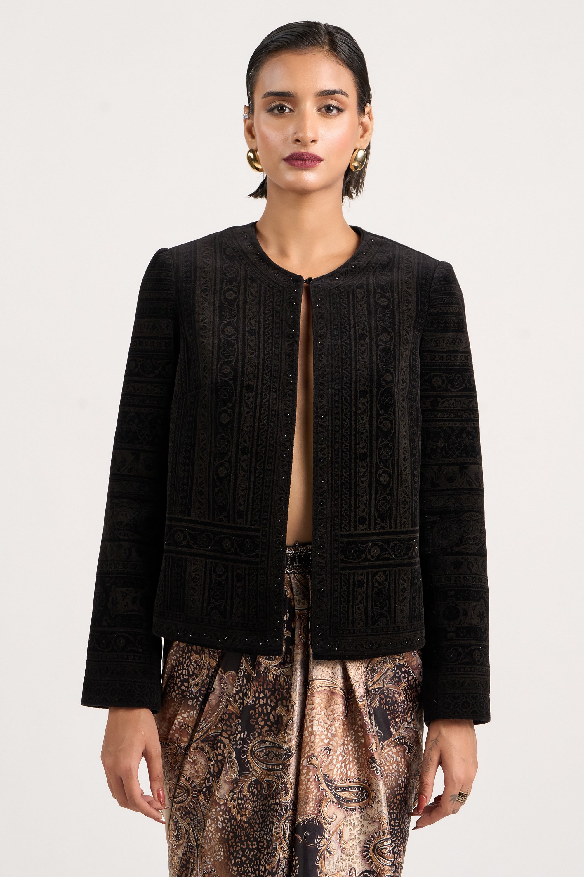 Etched Velvet Jacket