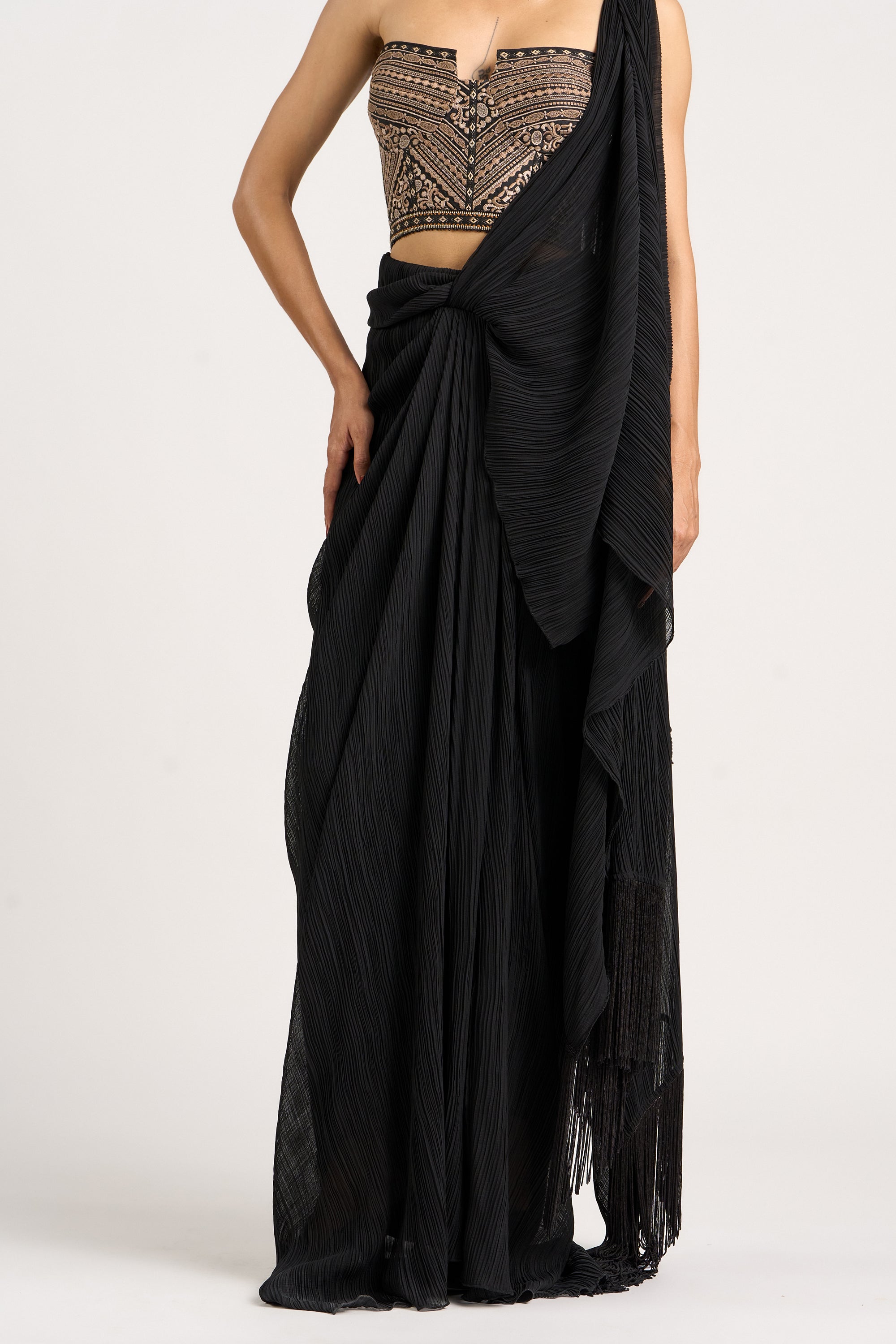Crinkle Concept Saree