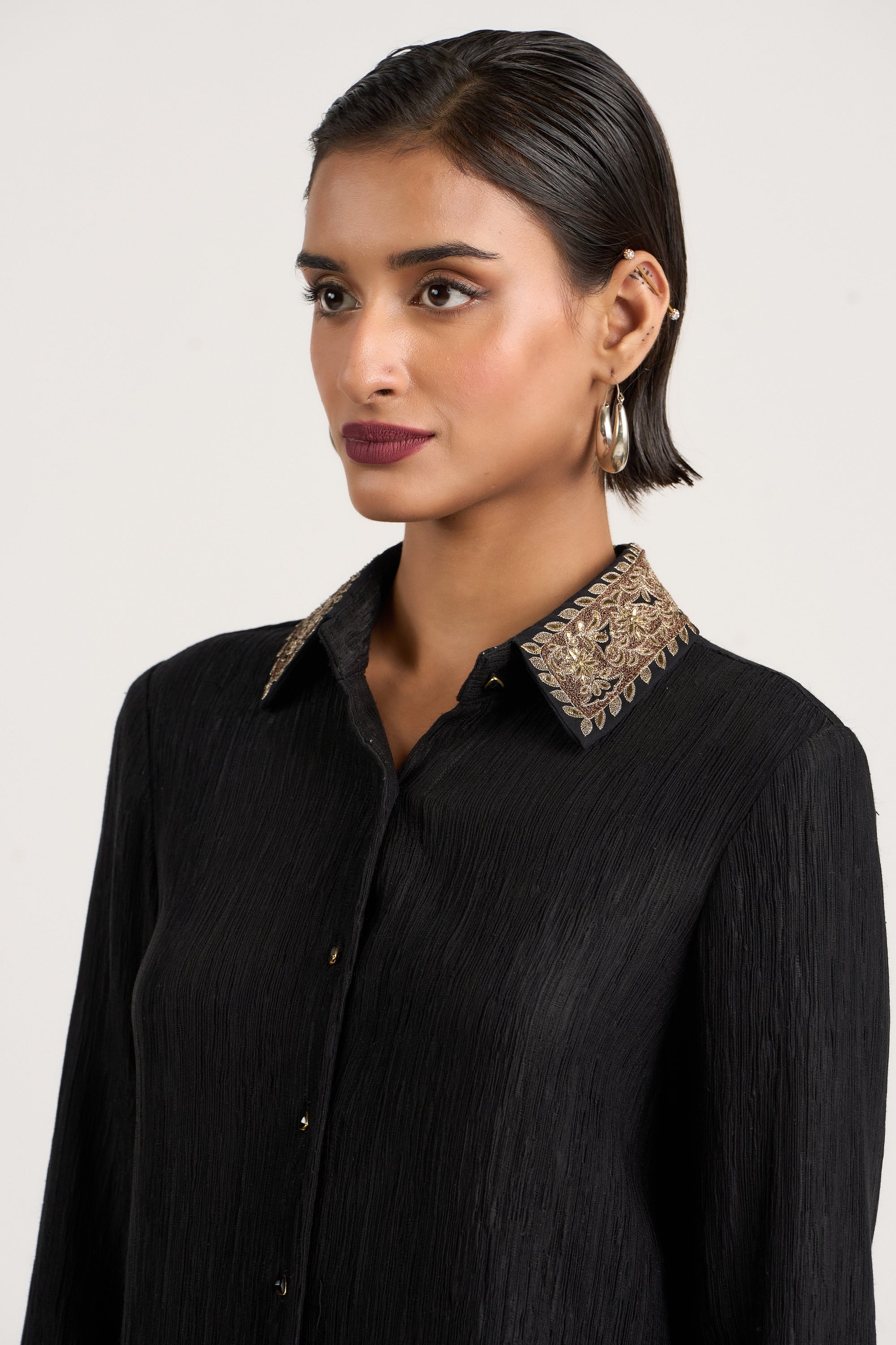 Embroidered Evening Shirt