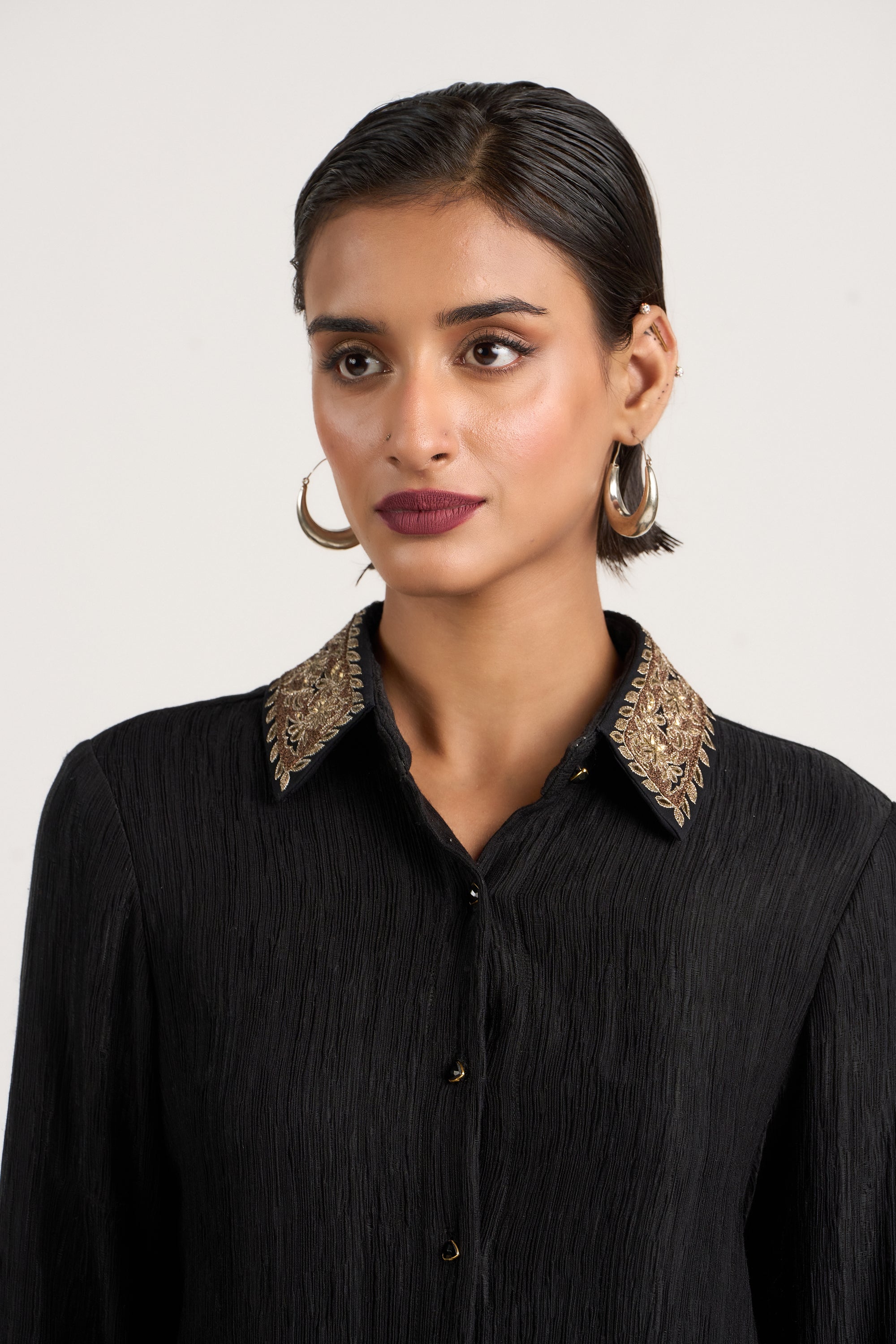 Embroidered Evening Shirt