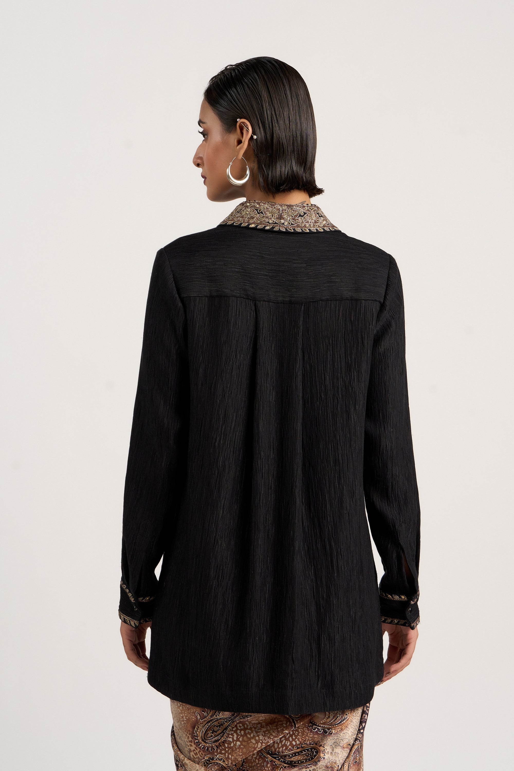 Embroidered Evening Shirt