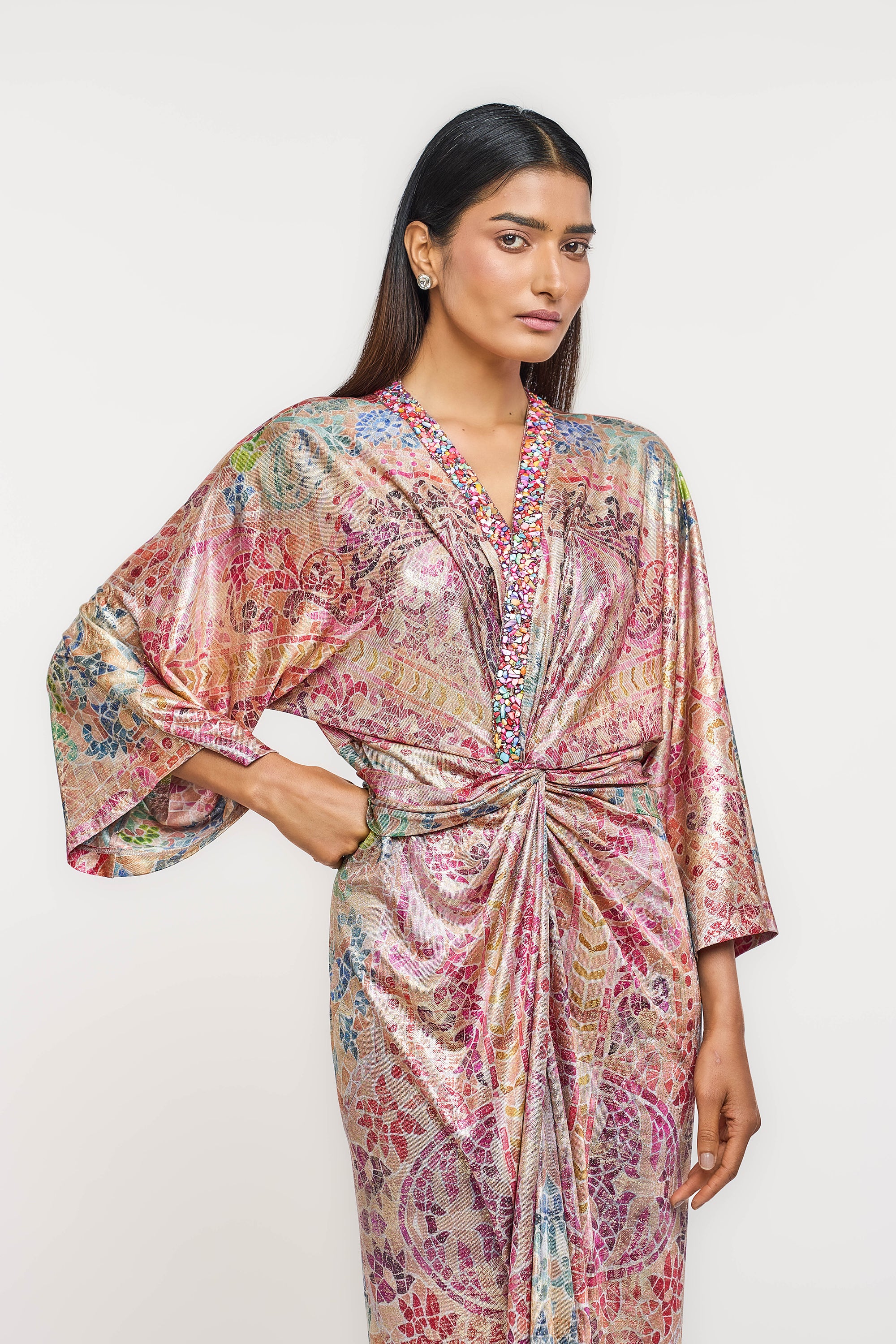 Mosaic Cinched Dress