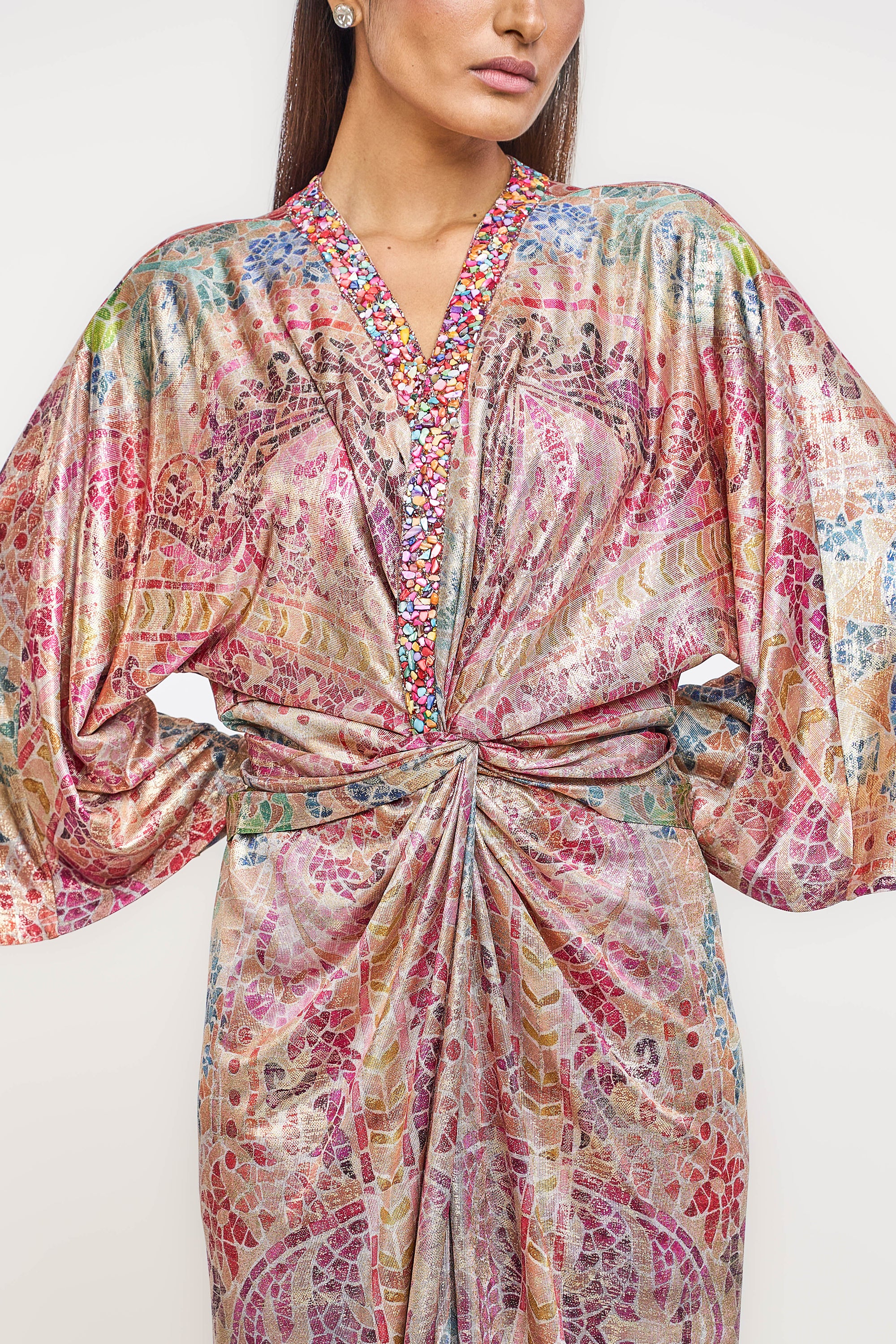 Mosaic Cinched Dress