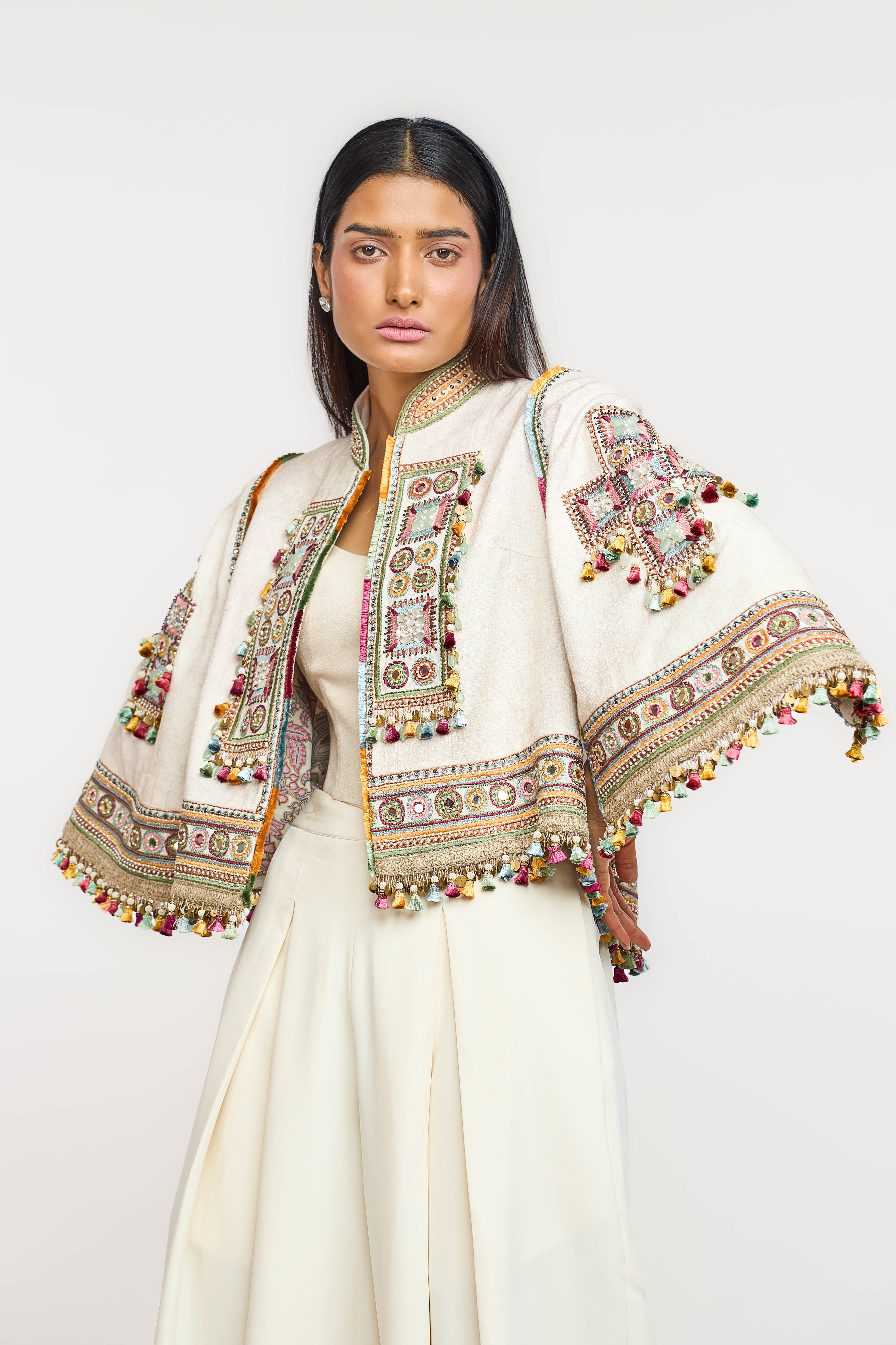 Rabari Mirrorwork Cape