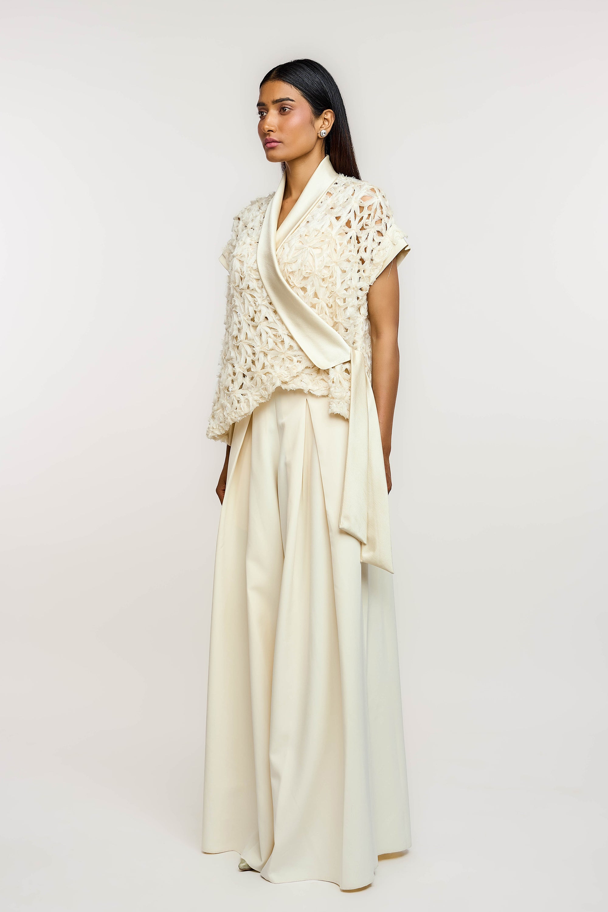 Lattice Wrap Top