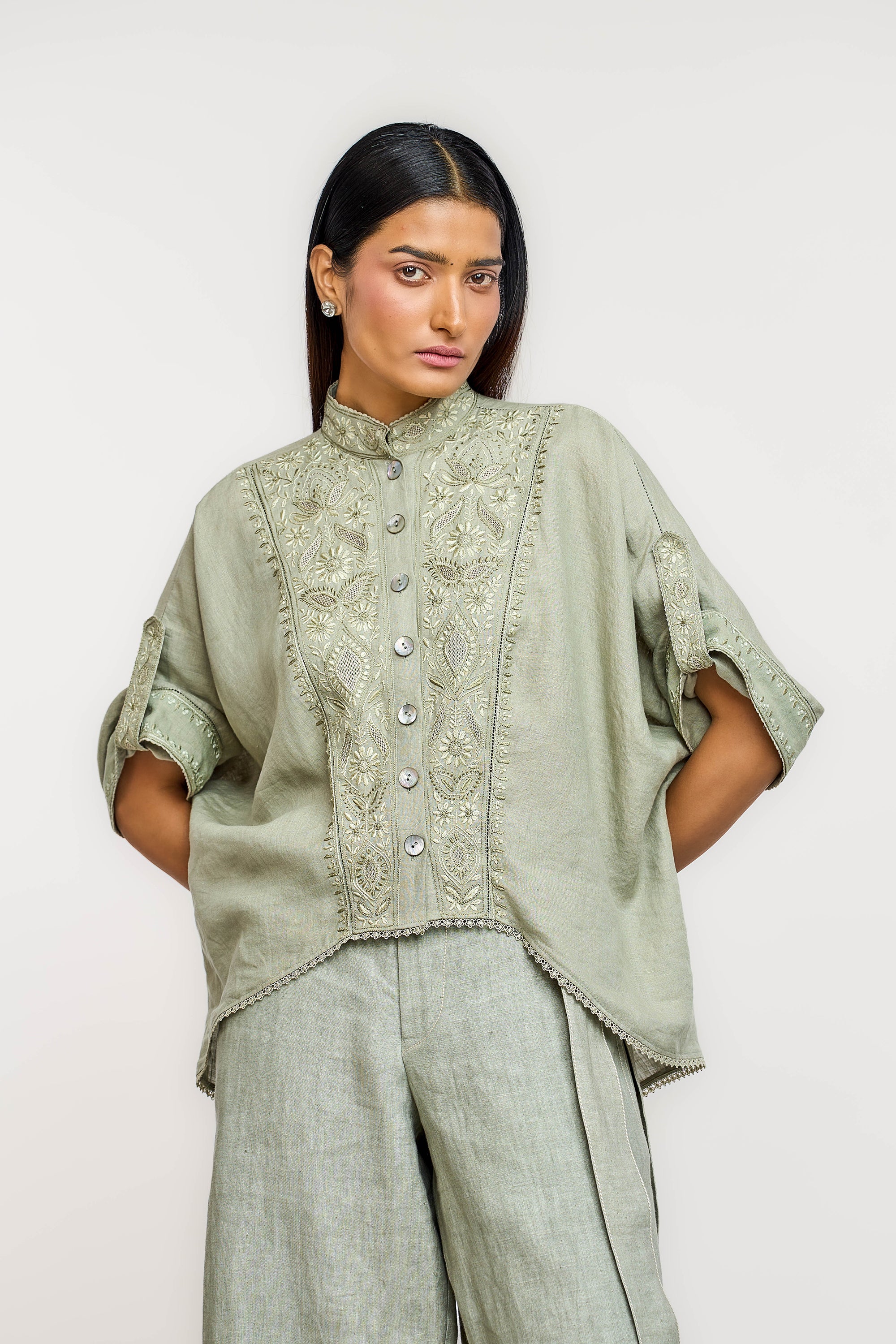 Chikan Asymmetrical Shirt
